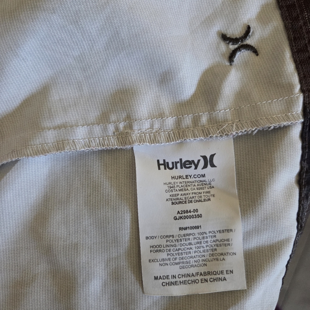Hurley Camo Lightweight Utility Jacket With Colorful Tropical Trim Size Small - Picture 14 of 16